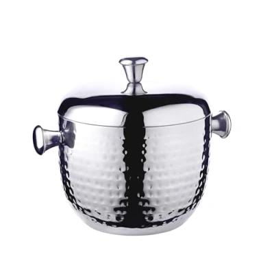 Imagen de EDZARD Rico Cubitera con tapa (21 cm, acero inoxidable pulido)