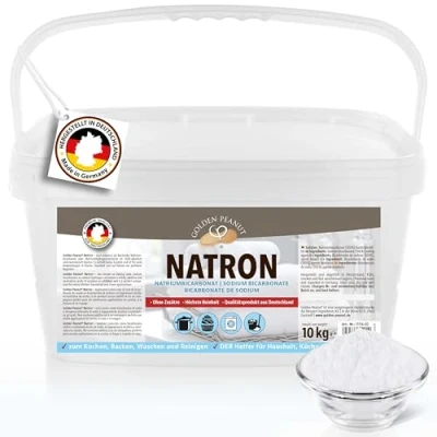 Imagen de bicarbonato de sodio en polvo, 10 kg, premium, sodio, soda lavado, alta pureza calidad alimentaria Alemania, cacahuete dorado