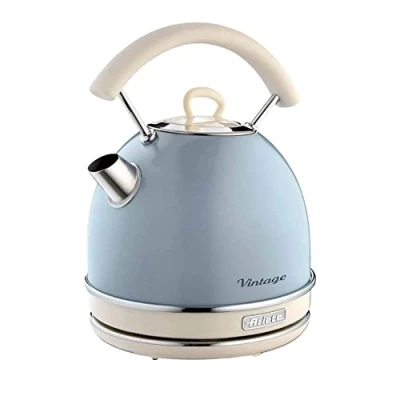 Imagen de Ariete 2877/05 Hervidor Vintage, 2200 W, 1.7 litros, Acero Inoxidable, Azul