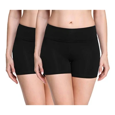 Imagen de Merry Style Culote de Ciclismo Mallas Cortas Leggins Mujer 2Pack MS10 284(2Pack Negro/Negro,S)