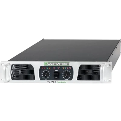 Imagen de Pronomic TL 700 Amplificador de potencia estéreo con 2x 1600 vatios a 2 ohmios Ventilador control temperatura Modo paralelo, y puente Clase H