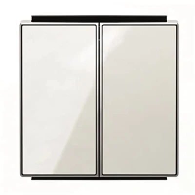Imagen de Niessen sky Tecla doble interruptor conmutador cristal blanco
