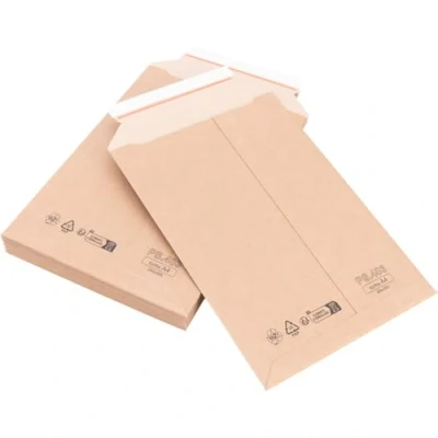 Imagen de 40 Sobres de cartón 250 x 353 mm DIN A4 Marrón autoadhesivo sello envío mercancías embalaje sobre