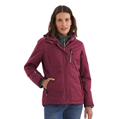 Imagen de Killtec Nira Chaqueta Funcional con Capucha Cremallera, Womens, Morado, 42