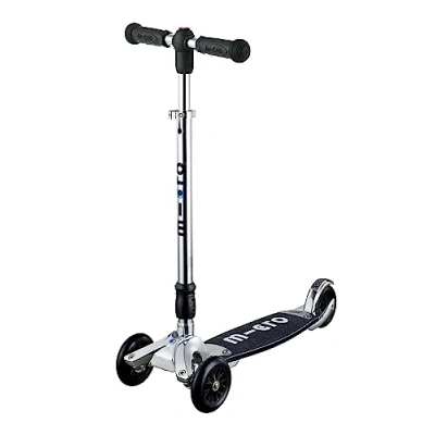 Imagen de Micro® Kickboard, Diseño Original, Patinete 3 Ruedas Adultos, Sistema de Giro por inclinación, Incluye Manillar en T y Stick (Estilo Surf) (Original 2.0 Aluminio)