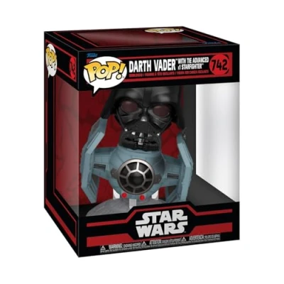 Imagen de Funko Pop! Rides Deluxe: Star Wars Darkside Tie Advanced X1 with Darth Vader Figura de Vinilo Coleccionable Idea Regalo Mercancia Oficial Juguetes para Niños y Adultos Movies Fans