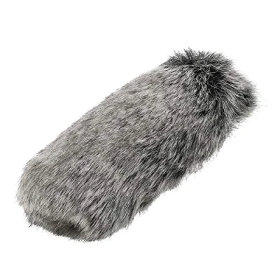 Imagen de Dpofirs A Prueba de Viento Profesional Parabrisas Wind Muff para Videomic Video Micrófono Furry Windscreen Outdoor Shield Mic Windshield Fur Custom Fit