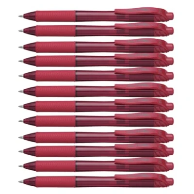 Imagen de Pentel Energel X 1.0 Bolígrafo, color Rojo, de plástico (Paquete 12 unidades)