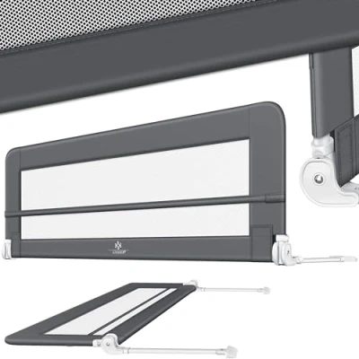 Imagen de KESSER® Riel de Cuna Barandilla Cama para niños niños, 180cm Gris Oscuro