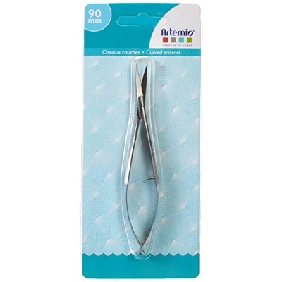 Imagen de Artemio Tijeras de precisión con pinza curvada, acero inoxidable, plata, 7,2 x 1 17,2 cm RE1315