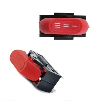 Imagen de XINGLIDA interruptor para secador de pelo, basculante, 3 posiciones, encendido y apagado, barco rojo/negro, velocidades, tres patas, cobre completo