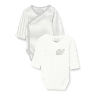 Imagen de Playshoes Wrap Body 1 arm 2 pack Whale, bebe Unisex niños, Natural (Natural/White), 50