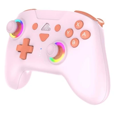 Imagen de Subsonic Mando para Nintendo Switch/Switch oled Switch inalámbrico bluetooth con LED, vibración y giroscopio Rosa