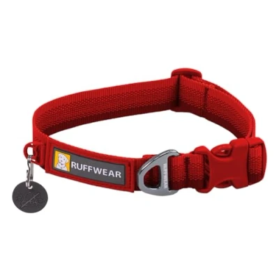 Imagen de RUFFWEAR Collar de Gama Frontal, para Perro pequeño con Anillo en, Longitud Ajustable, Tela Suave y cómoda, fijación Correa Perro, Red Canyon, 20&quot; 26&quot;