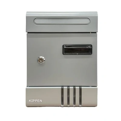 Imagen de kippen 10005LS Buzón modelo House, color plateado, Misure: 290 x 205 70 mm