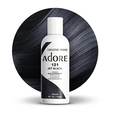 Imagen de Adore Shining Tinte semipermanente para el cabello, negro azabache 121