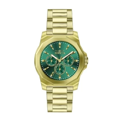 Imagen de INVICTA Speedway Reloj para Hombre Cuarzo Acero Inoxidable 42mm, Oro/Verde