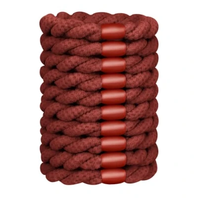 Imagen de JessLab Cintas para el Cabello Mujeres, Lazos de Pelo Elásticos Duraderos, Accesorios Suaves y Sin Daño Todo Tipo Cabello, Rojo