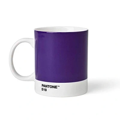 Imagen de Copenhagen design Pantone Mug, Coffee/Tea Cup, Fine China (Ceramic), 375 ml, Purple, C, Porcelana, Violet 519, 1 Unidad (Paquete de 1)