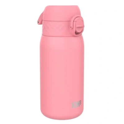 Imagen de Ion8 Botella Termica de Agua Acero Inoxidable para Niños, 320ml, a Prueba Fugas, Fácil Abrir, Cerradura Segura, Aptas Lavavajillas, Asa Transporte, Limpiar, Rosa