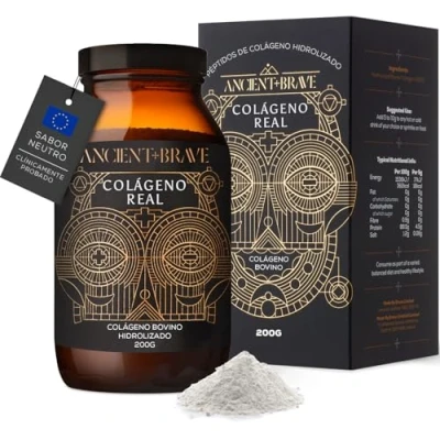 Imagen de Ancient + Brave True Colágeno 200g Polvo de Ganado Pasto Alimentado Péptidos Hidrolizados al 100% (Tipo 1) Proteína Alta, Ayuno, Keto, Piel, Cabello y Uñas