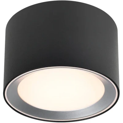 Imagen de Nordlux LED downlight de techo Landon Smart, negro, altura 8,2 cm