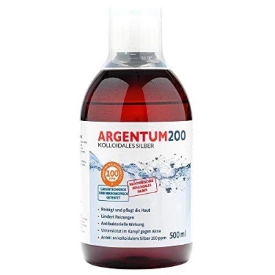 Imagen de Plata coloidal Argentum 200 100 ppm 500 ml