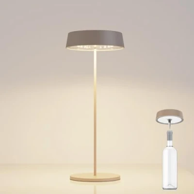 Imagen de Palmina 901,lampara de mesa 4400mah,Protección IP54 lampara led recargable,lamparas sin cables Para Uso Interior/Exterior Apta Cena,Lectura,Dormitorio,Jardín Y Mucho Más