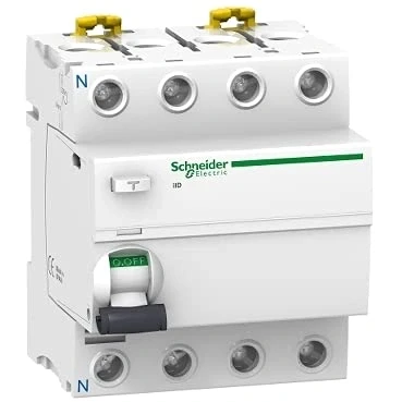 Imagen de Schneider Electric A9R21440 iID Interruptor Diferencial, Clase A, 4P, 40A, 30mA, 73.5mm x 72mm 91mm, Blanco