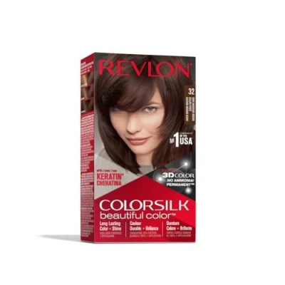 Imagen de Revlon ColorSilk Beautiful Color 32 Marrón Coloración del cabello (Marrón, Dark Mahogany Brown)