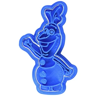 Imagen de Cuticuter Olaf Entero Frozen Cortador de Galletas, Plástico, Azul, 8x7x1.5 cm