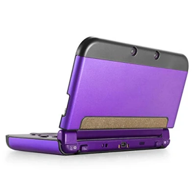 Imagen de TNP Funda Protectora para New Nintendo 3DS XL LL 2015, Carcasa de Aluminio y plástico LL, protección del Riesgo arañazos, Pantalla, Color Morado