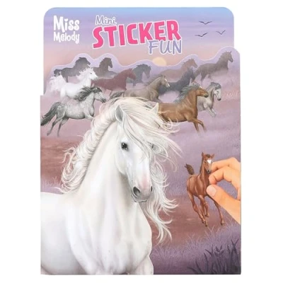 Imagen de Depesche 12465 Miss Melody Mini Sticker Fun Libro 12 páginas de Fondo para diseñar tú Mismo, Incluye 7 Hojas Pegatinas, Multicolor, S