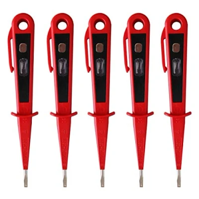 Imagen de H+H Werkzeug 45300 Comprobador de tensión y fase (hasta 250 V, GS, fabricado en Alemania, 150 mm), color rojo negro