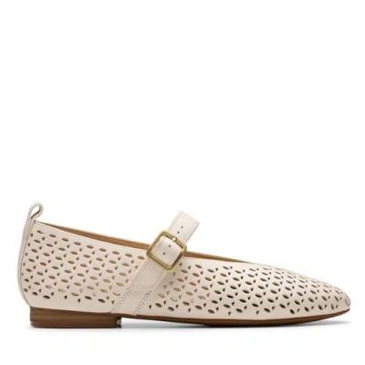 Imagen de Clarks Originals Fawna JANE Bailarinas con hebilla, Mujer, Talla: 39.5, Weiß Zapatos