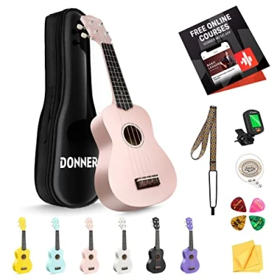 Imagen de Donner DMU 01 Macaron Series Ukelele Rosa