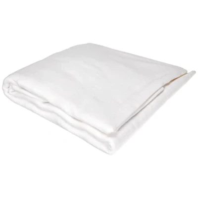 Imagen de Nuit Des Vosges 2072839 Aubin Protector de Almohada cilíndrica Abierto elástico Absorbente Felpa/Algodón Blanco 22x 160 cm