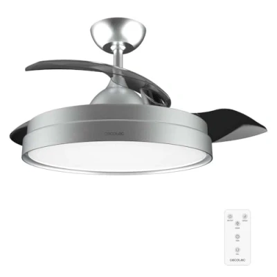 Imagen de Ventilador De Techo Cecotec Energysilence Aero 4280 Invisible Steel 3 Aspas Retráctiles 106cm