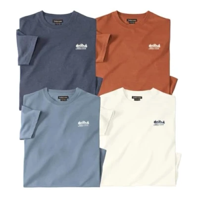 Imagen de ATLAS FOR MEN Lote de 4 Camisetas algodón Forest Expedition XXL