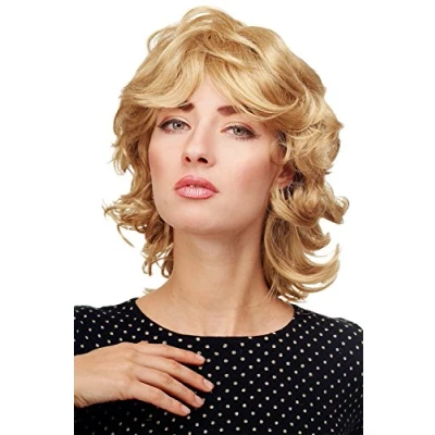 Imagen de WIG ME UP Peluca para mujeres ondulada voluminosa media larga rubia dorada 81437 24B