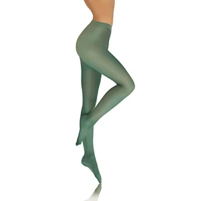 Imagen de Sesto Senso Medias Mujer Opaco 70 Den Microfibra Verde XL Smeraldo