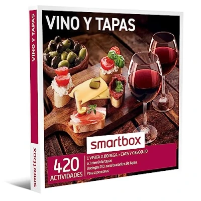 Imagen de Smartbox Caja Regalo Vino y Tapas Idea de Visita a Bodega con cata obsequio o menú para 2 Personas