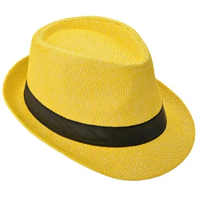 Imagen de Miobo Sombrero de Paja, Fedora versátil, diseño Trilby, protección Solar