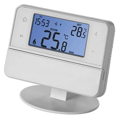 Imagen de Emos Termostato de ambiente inalámbrico con soporte OpenTherm, programable, para sistemas calefacción Transmisor+receptor Regulador temperatura Montaje en superficie