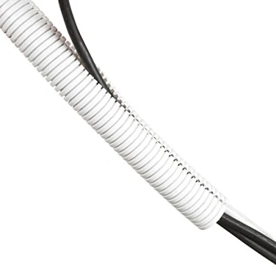 Imagen de D Line CTT1.1W, Tubo flexible de plástico corrugado para cables eléctricos 32mm Diámetro x 1.1m longitud Blanco