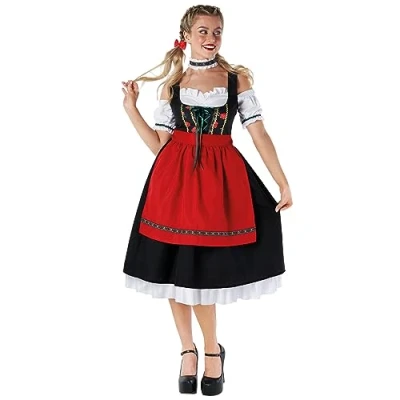 Imagen de Morph Disfraz Tirolesa Mujer, Oktoberfest Tiroles Alemana Traje Típico Alemán, Disfraces Oktoberfest, Carnaval Mujer Talla XL
