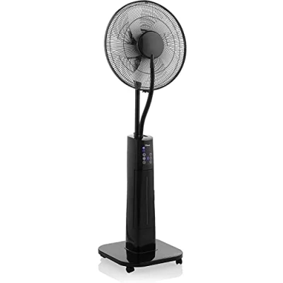 Imagen de Tristar VE 5884 Ventilador nebulizador, 40 cm de diámetro, temporizador 1 9 h, oscilante 85, 3 ajustes velocidad, Ángulo ajustable 25, tanque agua 2 L, mando a distancia, 70 W