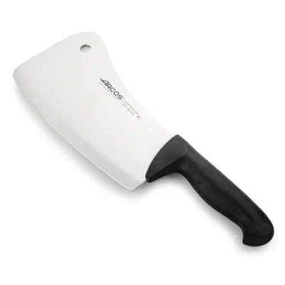 Imagen de Arcos Cuchillo Carnicero Nitrum Acero Inoxidable y Hoja 200 mm. Profesional. Mango Ergonómico Polipropileno. Serie 2900. Color Negro.