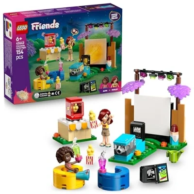 Imagen de LEGO Friends Amistad: Noche de Cine Juguete para Niñas 6+ Años 2 Mini Muñecas Paisley y Aliya, Pantalla Proyector Ladrillo con Luz el Juego rol Idea Regalo 42642