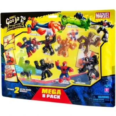 Imagen de Heroes of GOO JIT ZU Marvel Minis S4 Paquete de 8, Color Negro